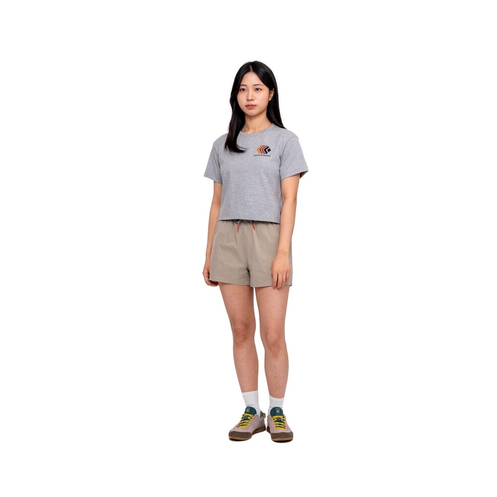 블랙다이아몬드,페이디드 크롭 티 WOMENS