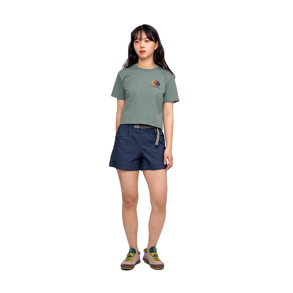 블랙다이아몬드,페이디드 크롭 티 WOMENS