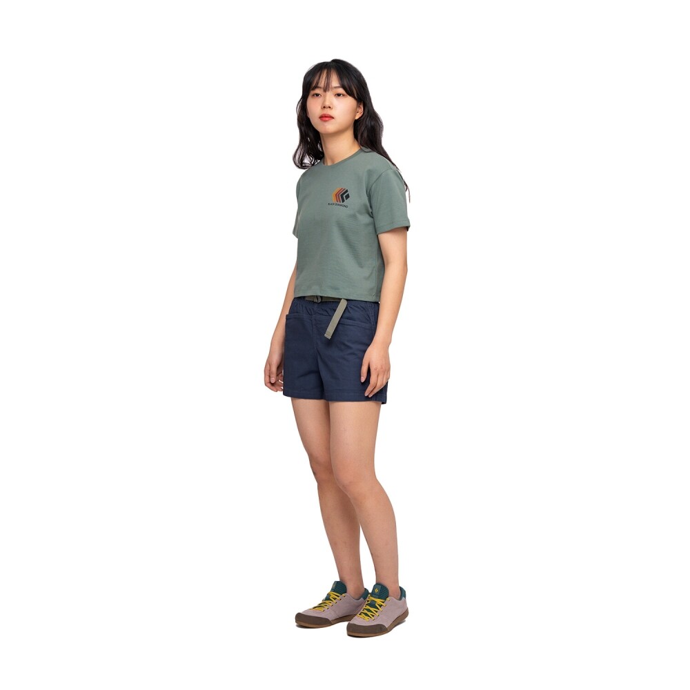 블랙다이아몬드,페이디드 크롭 티 WOMENS