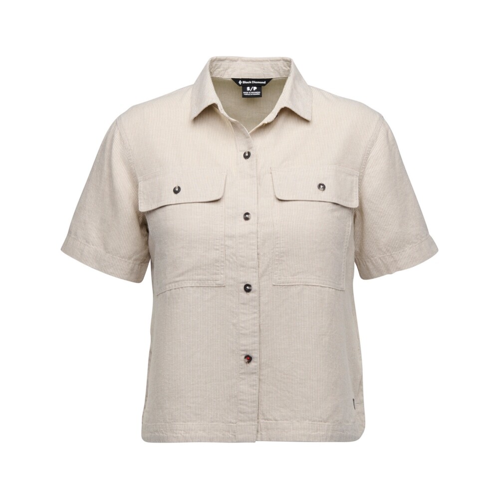 블랙다이아몬드,네츄럴 파이버 SS 버튼업 셔츠 WOMENS
