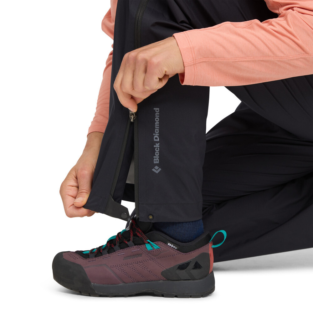 블랙다이아몬드,파인라인 스트레치 풀 짚 팬츠 WOMENS