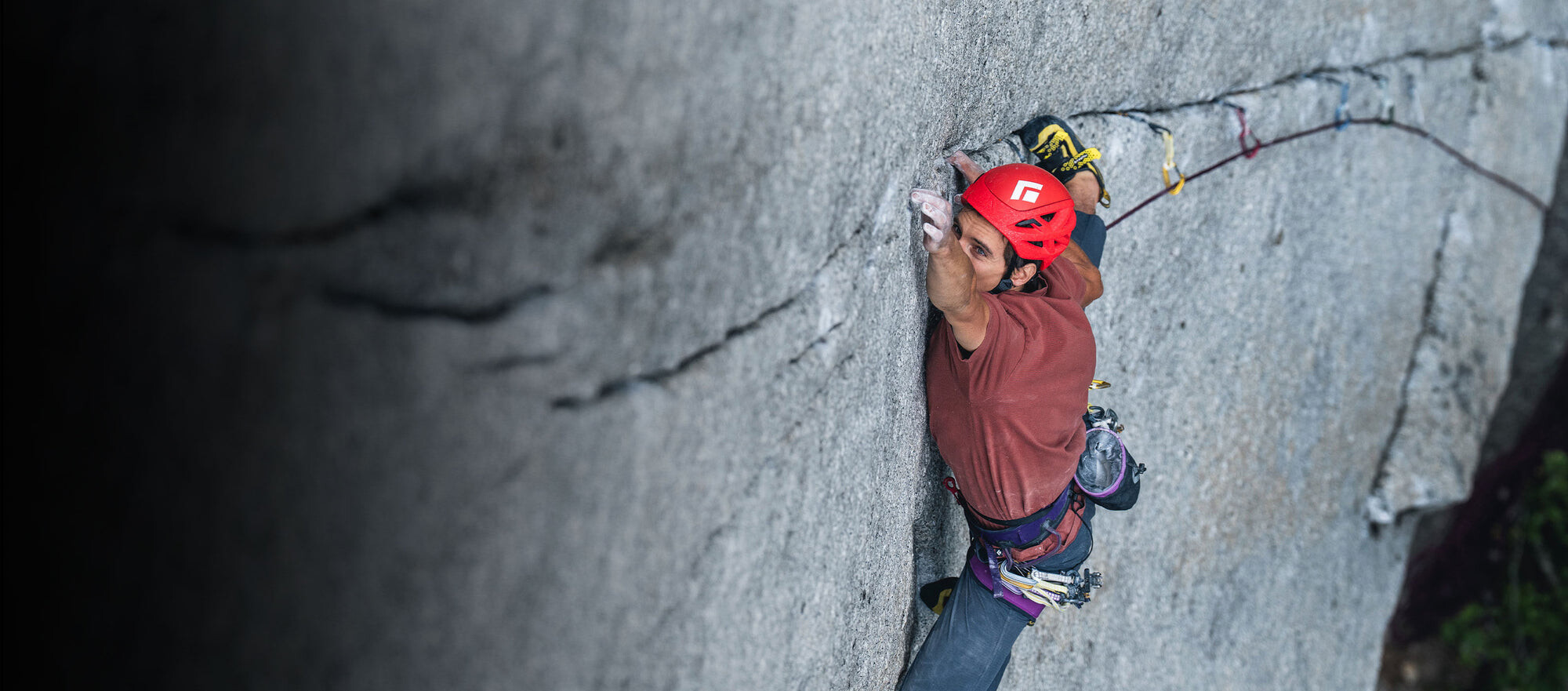 Climber on rock